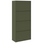 Armario de almacenamiento 2 pcs Verde Oliva 90 x 40 x 200 cm en Armarios archivadores | Comprar online en Foru.es