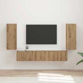 Roble artesanal 78,5 x 30 x 29,5 cm en Muebles TV | Comprar online en Foru.es