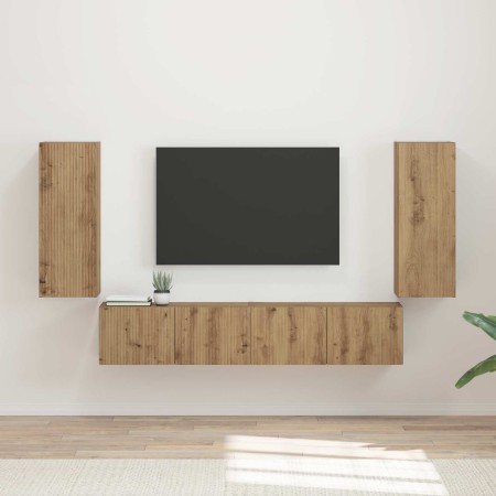 Roble artesanal 78,5 x 30 x 29,5 cm en Muebles TV | Comprar online en Foru.es