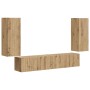 Roble artesanal 78,5 x 30 x 29,5 cm en Muebles TV | Comprar online en Foru.es