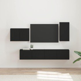 4 pcs Negro en Muebles TV | Comprar online en Foru.es