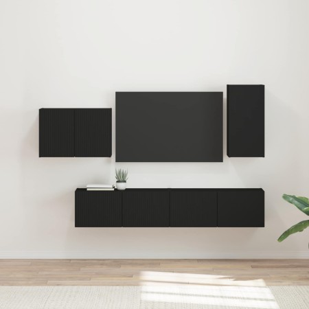 4 pcs Negro en Muebles TV | Comprar online en Foru.es