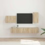 4 pcs Roble Sonoma en Muebles TV | Comprar online en Foru.es