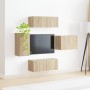 4 pcs Roble Sonoma en Muebles TV | Comprar online en Foru.es