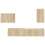 4 pcs Roble Sonoma en Muebles TV | Comprar online en Foru.es