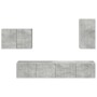 4 pcs Gris Concreto en Muebles TV | Comprar online en Foru.es
