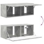 4 pcs Gris Concreto en Muebles TV | Comprar online en Foru.es