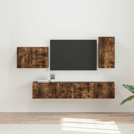 4 pcs Roble ahumado en Muebles TV | Comprar online en Foru.es