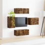 4 pcs Roble ahumado en Muebles TV | Comprar online en Foru.es