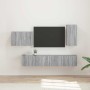 4 pcs Gris Sonoma en Muebles TV | Comprar online en Foru.es