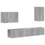 4 pcs Gris Sonoma en Muebles TV | Comprar online en Foru.es