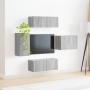 4 pcs Gris Sonoma en Muebles TV | Comprar online en Foru.es