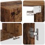 4 pcs Madera envejecida en Muebles TV | Comprar online en Foru.es