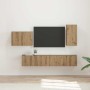 4 pcs Roble artesanal en Muebles TV | Comprar online en Foru.es