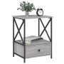 Mesita de noche madera de ingeniería gris Sonoma 50x41x65 cm de vidaXL, Mesitas de noche - Ref: Foro24-826089, Precio: 61,00 ...
