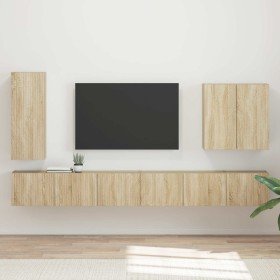 6 pcs Roble Sonoma en Muebles TV | Comprar online en Foru.es