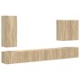 6 pcs Roble Sonoma en Muebles TV | Comprar online en Foru.es