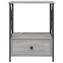 Mesita de noche madera de ingeniería gris Sonoma 50x41x65 cm de vidaXL, Mesitas de noche - Ref: Foro24-826089, Precio: 61,00 ...