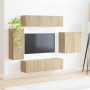 6 pcs Roble Sonoma en Muebles TV | Comprar online en Foru.es