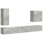 6 pcs Gris Concreto en Muebles TV | Comprar online en Foru.es