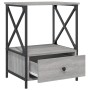 Mesita de noche madera de ingeniería gris Sonoma 50x41x65 cm de vidaXL, Mesitas de noche - Ref: Foro24-826089, Precio: 61,00 ...