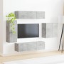 6 pcs Gris Concreto en Muebles TV | Comprar online en Foru.es