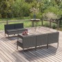 Set de muebles de jardín 6 pzas y cojines ratán sintético gris en Conjuntos de jardín | Comprar online en Foru.es