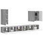 6 pcs Gris Sonoma en Muebles TV | Comprar online en Foru.es