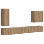 6 pcs Roble artesanal en Muebles TV | Comprar online en Foru.es