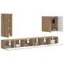 6 pcs Roble artesanal en Muebles TV | Comprar online en Foru.es