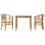 Juego de comedor para jardín 3 pzas madera maciza de teca de vidaXL, Conjuntos de jardín - Ref: Foro24-3155753, Precio: 400,6...