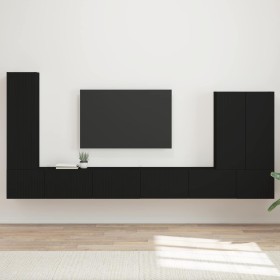 6 pcs Negro en Muebles TV | Comprar online en Foru.es