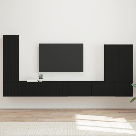 6 pcs Negro en Muebles TV | Comprar online en Foru.es
