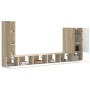 6 pcs Roble Sonoma en Muebles TV | Comprar online en Foru.es