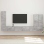 6 pcs Gris Concreto en Muebles TV | Comprar online en Foru.es