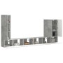 6 pcs Gris Concreto en Muebles TV | Comprar online en Foru.es