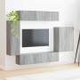 6 pcs Gris Sonoma en Muebles TV | Comprar online en Foru.es