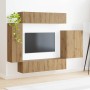 6 pcs Roble artesanal en Muebles TV | Comprar online en Foru.es