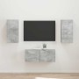 Conjunto de mueble de TV 2 pcs Gris Concreto en Muebles TV | Comprar online en Foru.es
