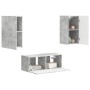 Conjunto de mueble de TV 2 pcs Gris Concreto en Muebles TV | Comprar online en Foru.es