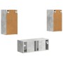 Conjunto de mueble de TV 2 pcs Gris Concreto en Muebles TV | Comprar online en Foru.es