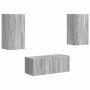 Conjunto de mueble de TV 2 pcs Gris Sonoma Madera de ingeniería en Muebles TV | Comprar online en Foru.es