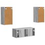 Conjunto de mueble de TV 2 pcs Gris Sonoma Madera de ingeniería en Muebles TV | Comprar online en Foru.es