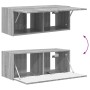 Conjunto de mueble de TV 2 pcs Gris Sonoma Madera de ingeniería en Muebles TV | Comprar online en Foru.es