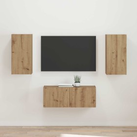 Conjunto de mueble de TV 2 pcs Roble artesanal en Muebles TV | Comprar online en Foru.es