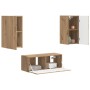 Conjunto de mueble de TV 2 pcs Roble artesanal en Muebles TV | Comprar online en Foru.es