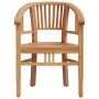 Juego de comedor para jardín 5 piezas madera maciza de teca de vidaXL, Conjuntos de jardín - Ref: Foro24-3155754, Precio: 675...