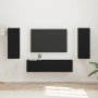 Conjunto de mueble de TV 2 pcs Negro Madera de ingeniería en Muebles TV | Comprar online en Foru.es