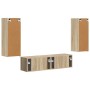 Conjunto de mueble de TV Montaje en la pared 2 pcs Roble Sonoma en Muebles TV | Comprar online en Foru.es