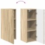 Conjunto de mueble de TV Montaje en la pared 2 pcs Roble Sonoma en Muebles TV | Comprar online en Foru.es
